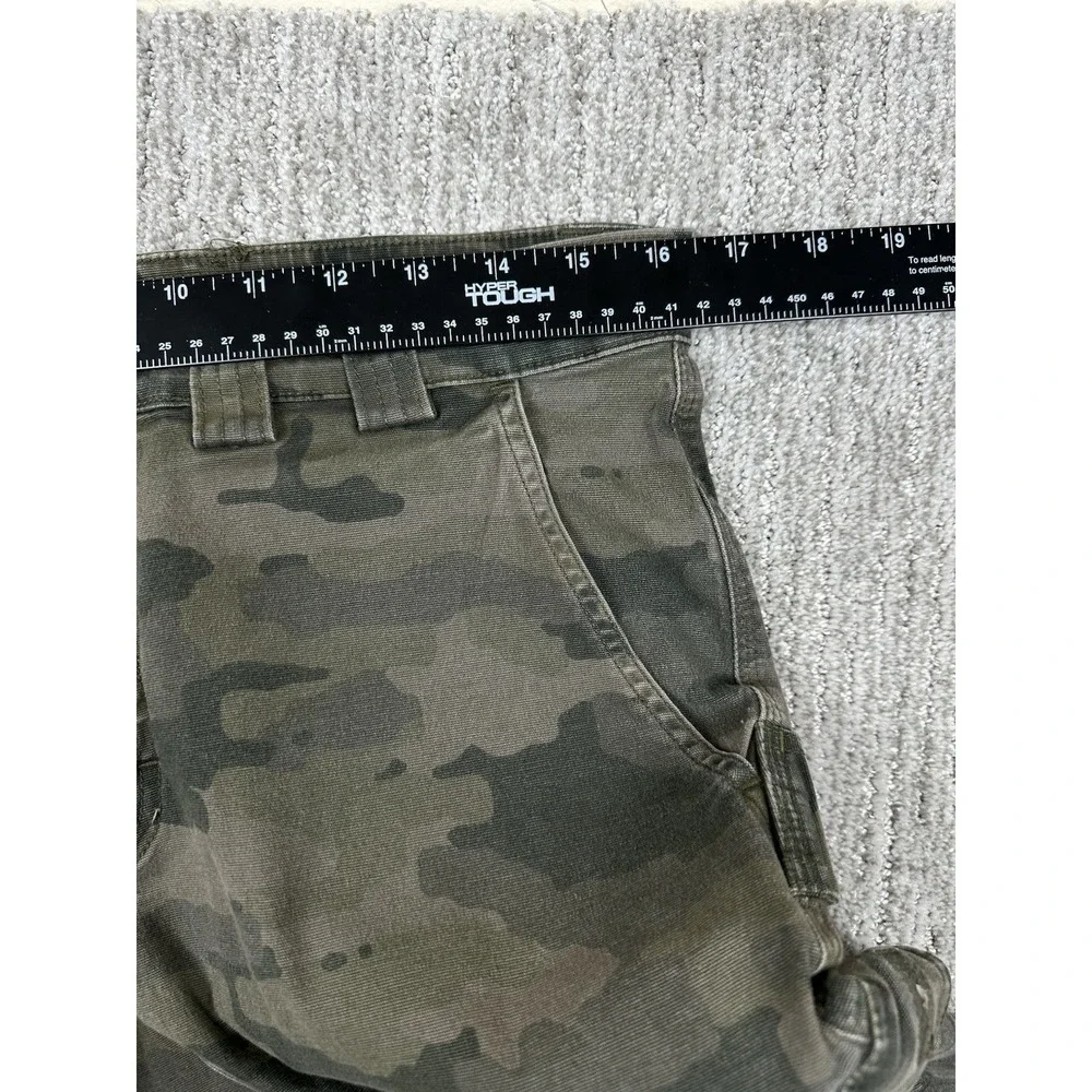 Duluth Trading Camo Cargo Pants Mens 34x32 (fits 33x30) Flex Fire Hose Slim Fit